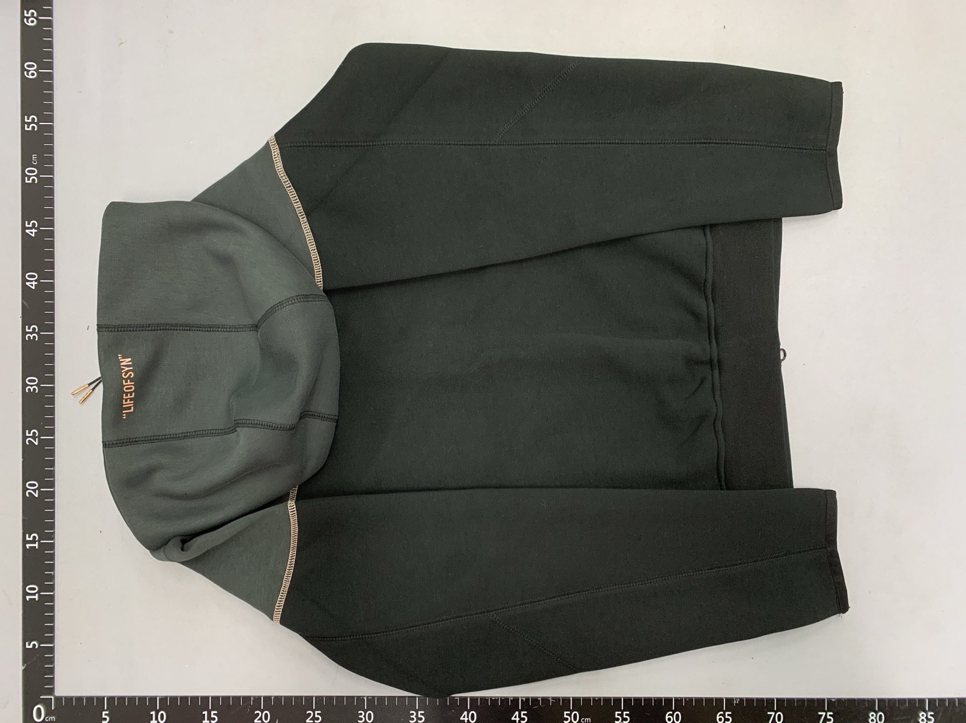 25 spring/autumn syna collaboration “little swoosh” men’s patchwork couple hooded cardigan sweatshirt jacket – trendy style 3