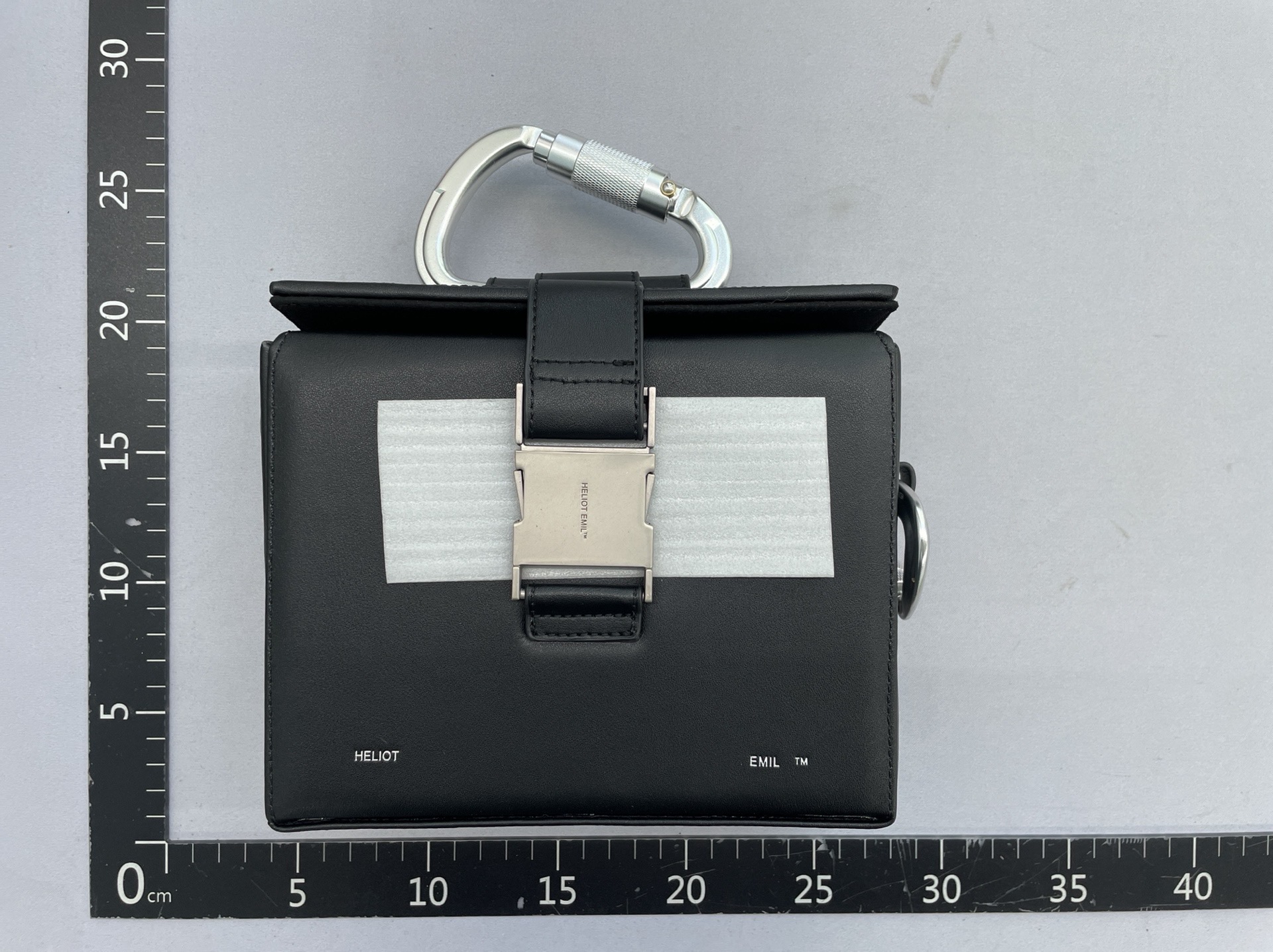 Heliot emil box bag multi-metal hiking buckle dark black men’s and women’s sense of design chest bag cross-body functional bag 3