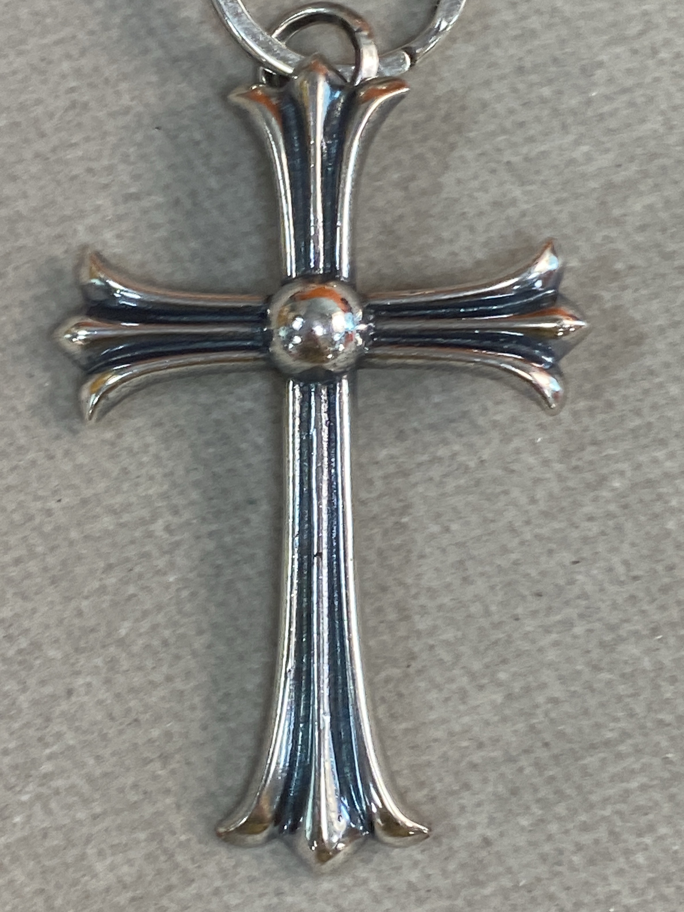 925 sterling silver cross keychain – punk biker style, trendy hip-hop, unisex, chic bag charm 5