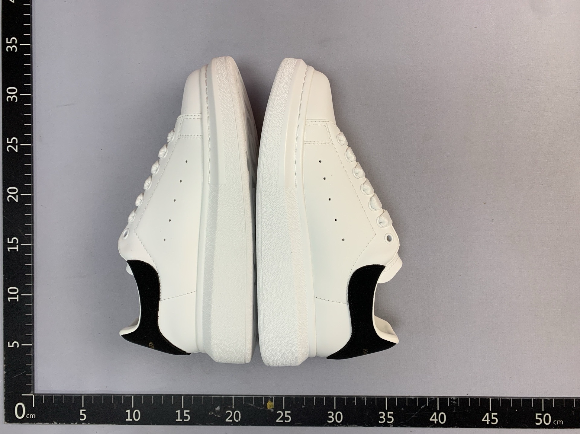Mcqueen versatile white sneakers for women, 2022 summer new arrival, platform chunky sole, hidden heel, genuine leather, breathable, couple’s shoes for men and women 4