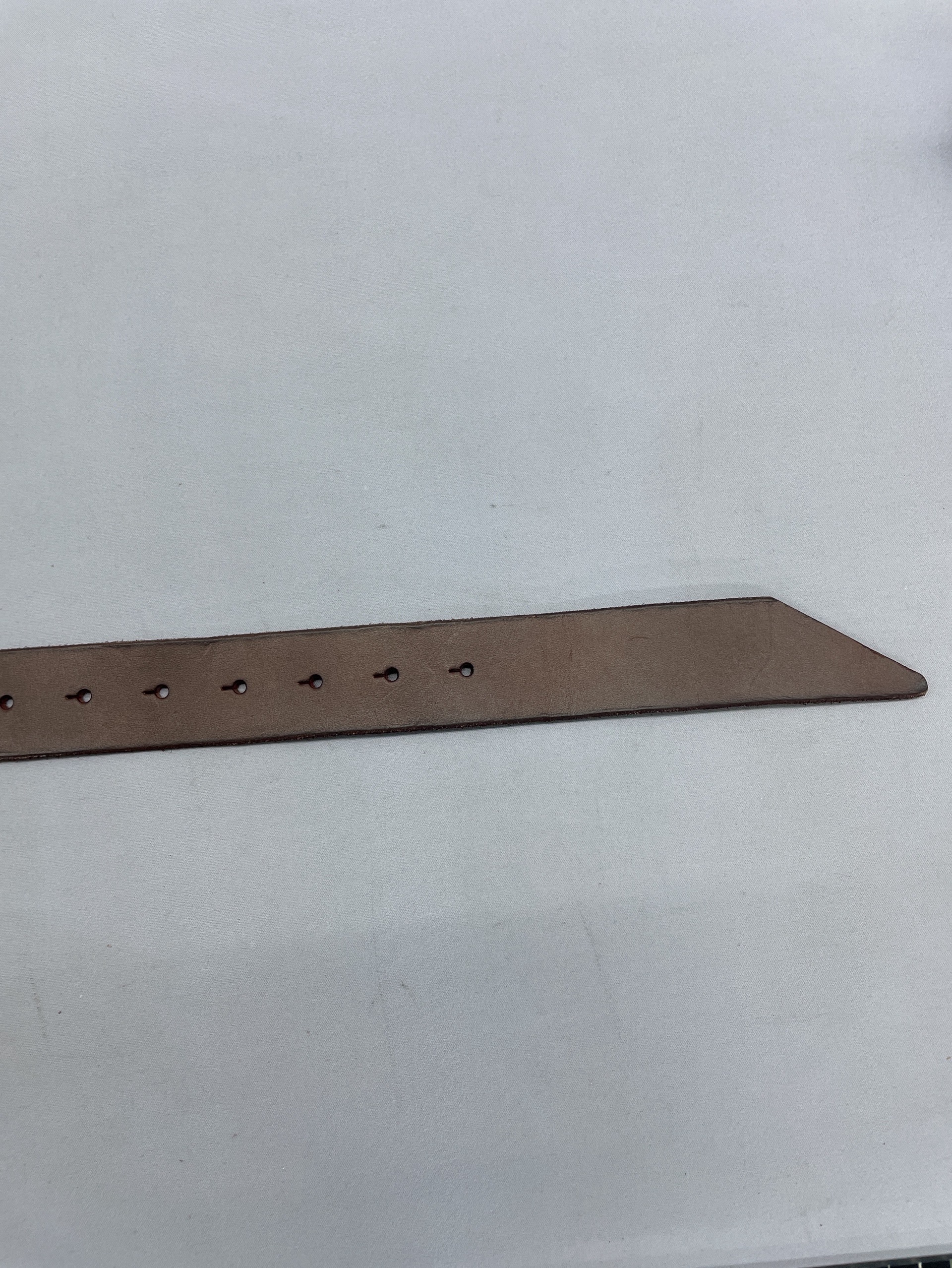 No e mosen*2000spersonalized metal distressed waist buckle first layer cowhide brown cracked pleated belt 2