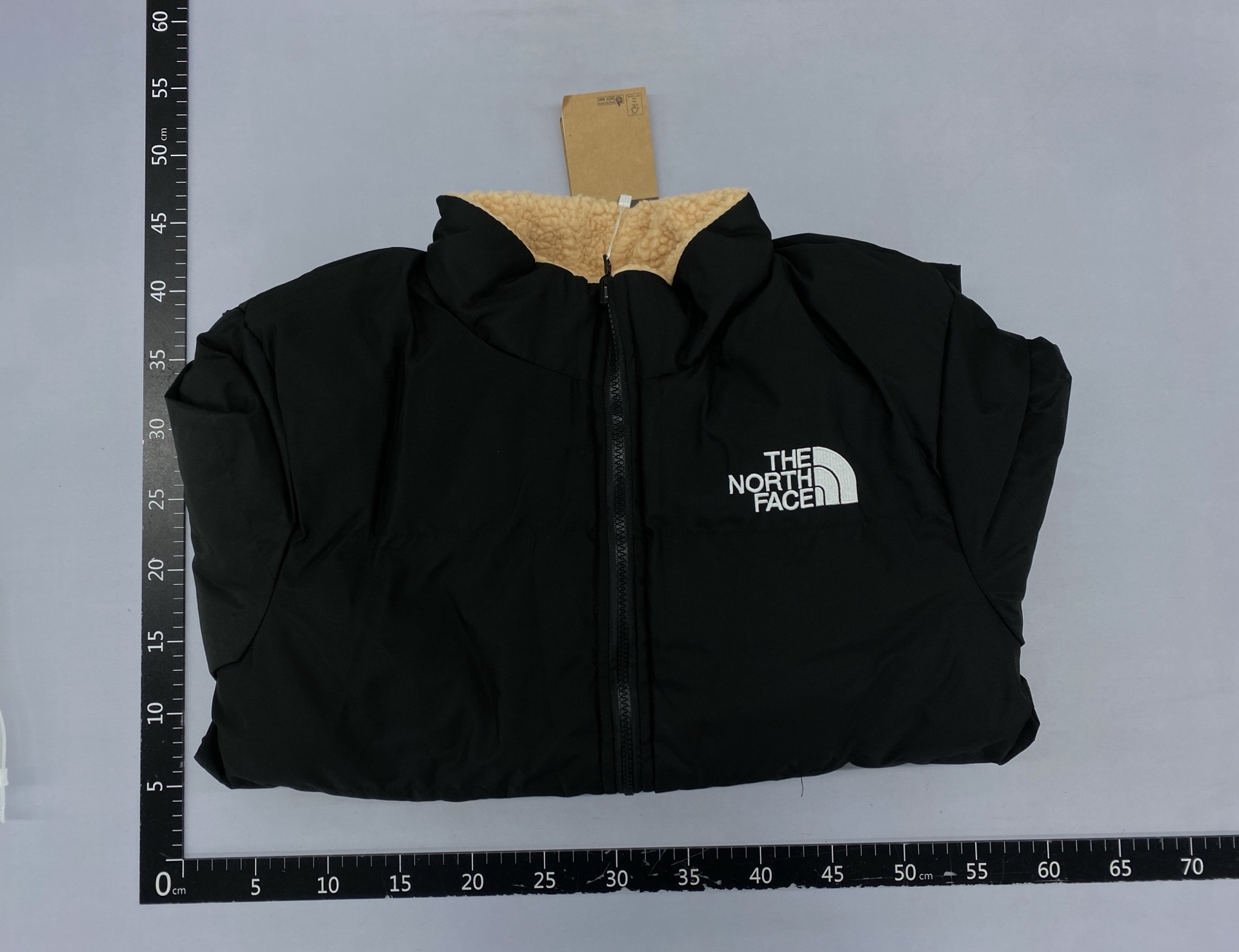 Tnf reversible lambswool 1996 padded jacket – unisex autumn/winter fleece-lined thickened loose fit warm reversible jacket 5