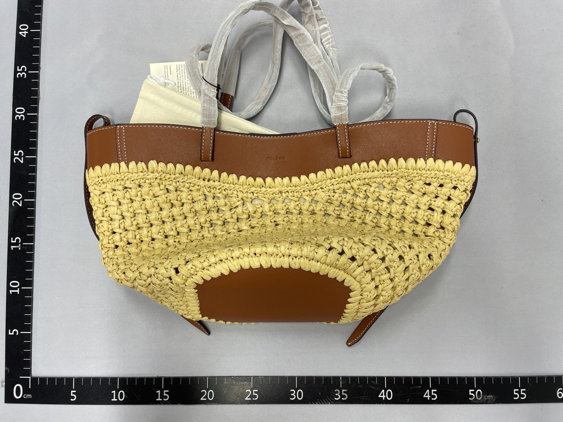 New polen tote bag – stylish beach bag, fresh woven design, casual minimalist women’s bag, large capacity 3