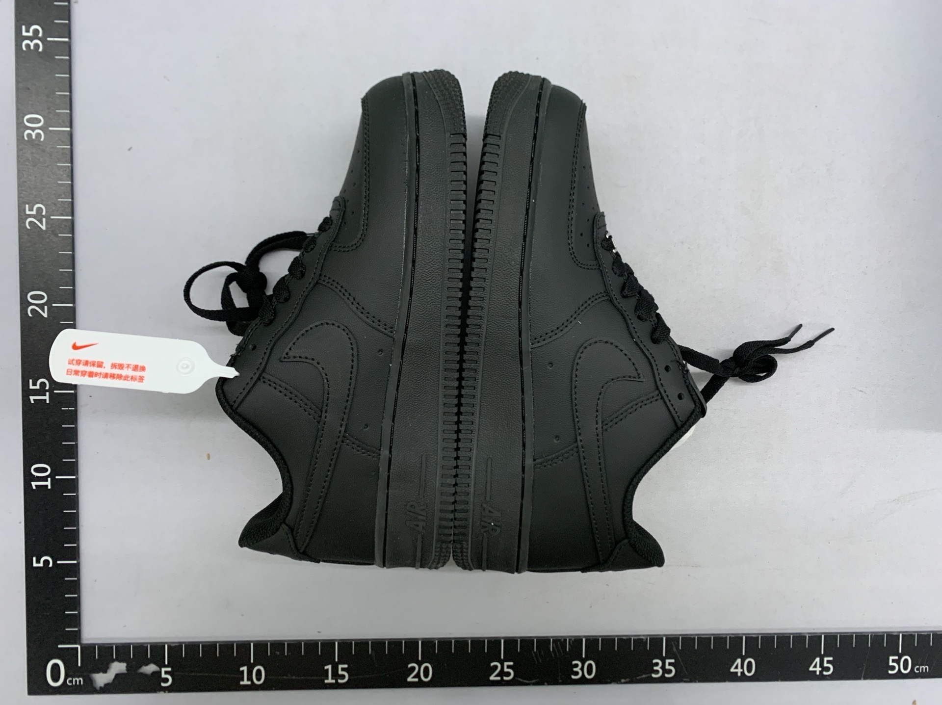 Authentic air force 1 (af1) sneakers – unisex, white/black, “black knight” edition with built-in chip – student casual athletic shoes 3