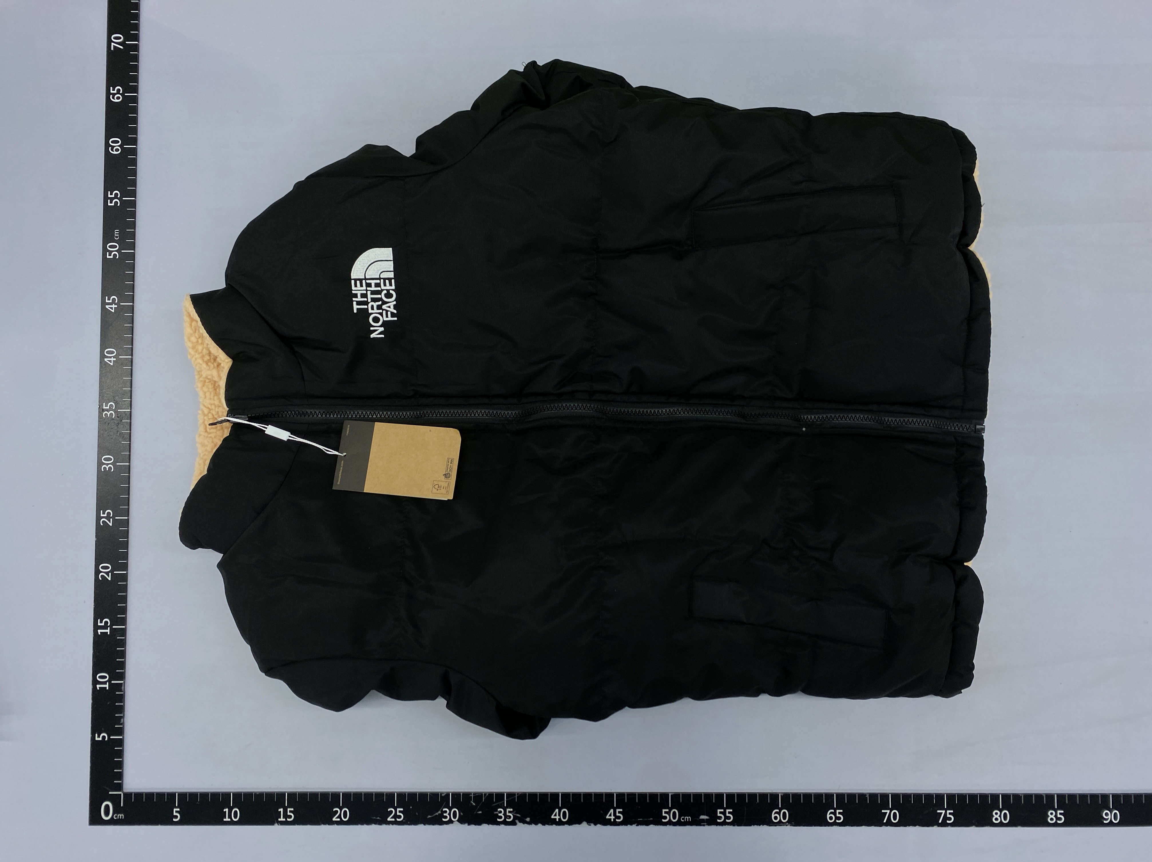 Tnf reversible lambswool 1996 padded jacket – unisex autumn/winter fleece-lined thickened loose fit warm reversible jacket 4