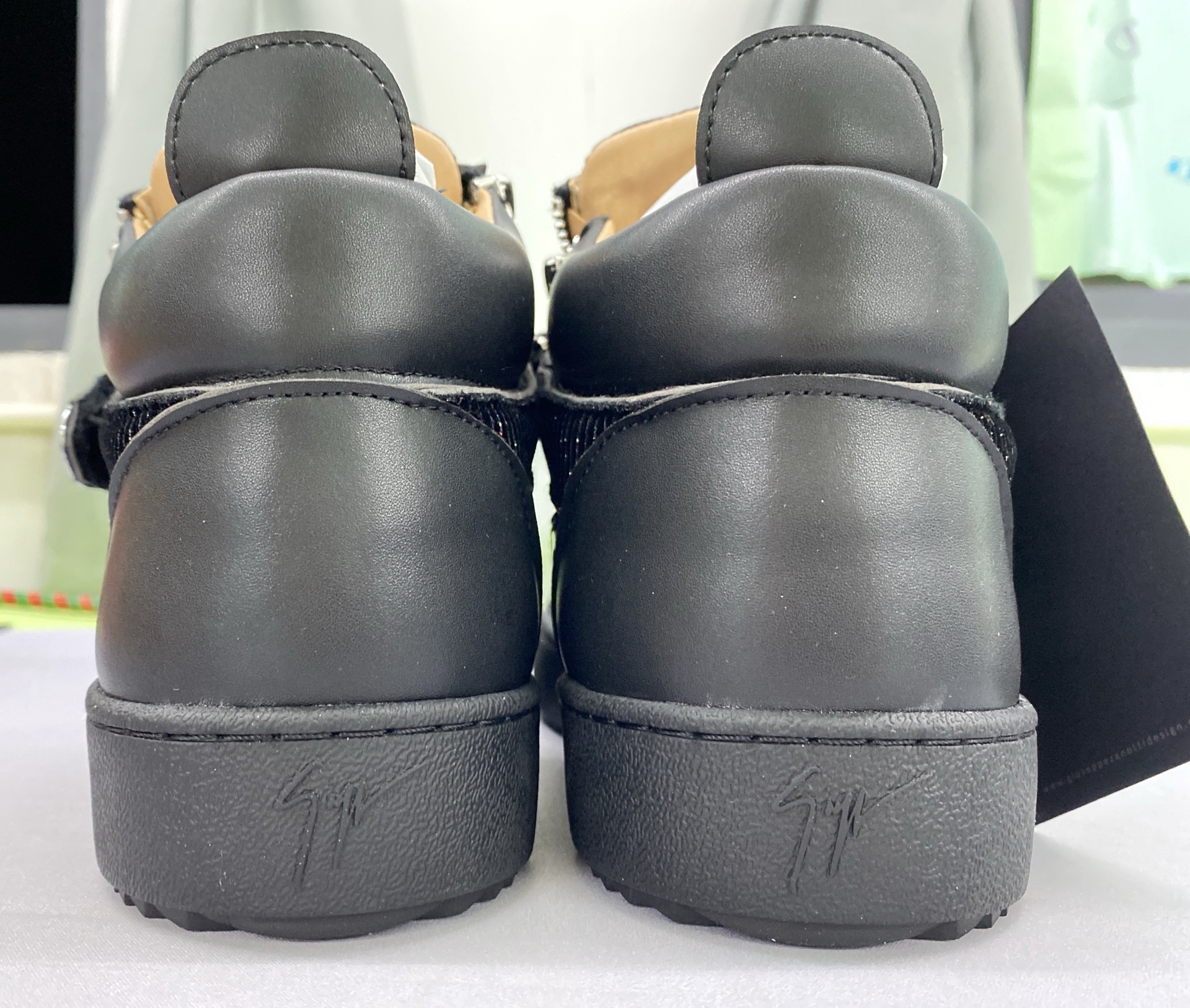 European and american new classic fashion agz men’s shoes casual chunky sole mid-top metal zipper flat women’s shoes ins trendy student style 6