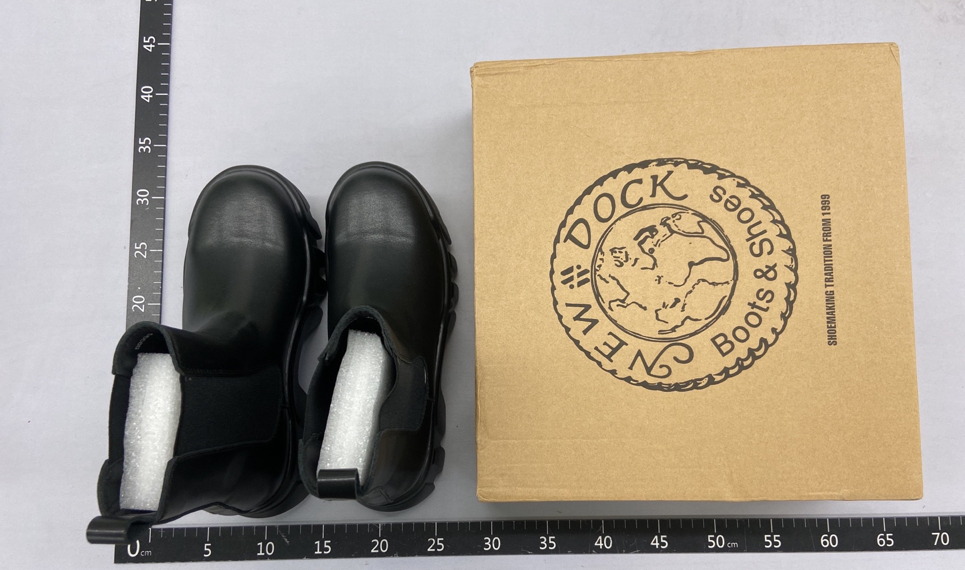 Height increasing 8cm high top bulldozer boots men’s thick soleboots chelsea boots round toe women’s shoes 7