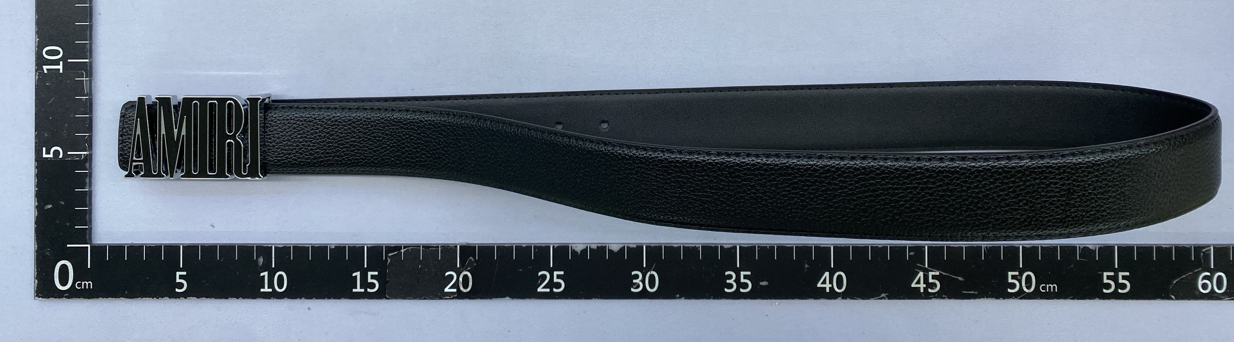 Men’s leather belt – lychee grain, lettered smooth buckle, casual versatile jeans belt, light luxury fashion alloy buckle 3
