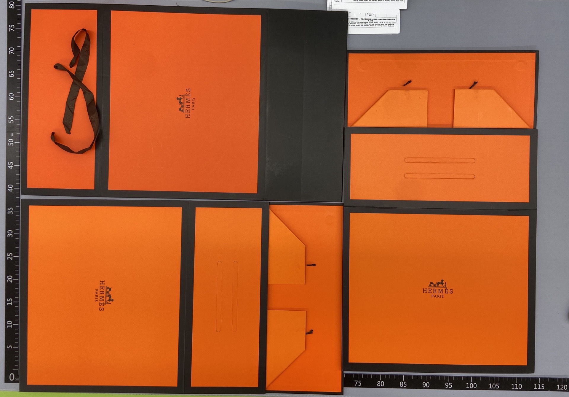 Original retro orange bag foldable gift box gift bag packaging horse paper bag satchel bag lipstick box retail 2