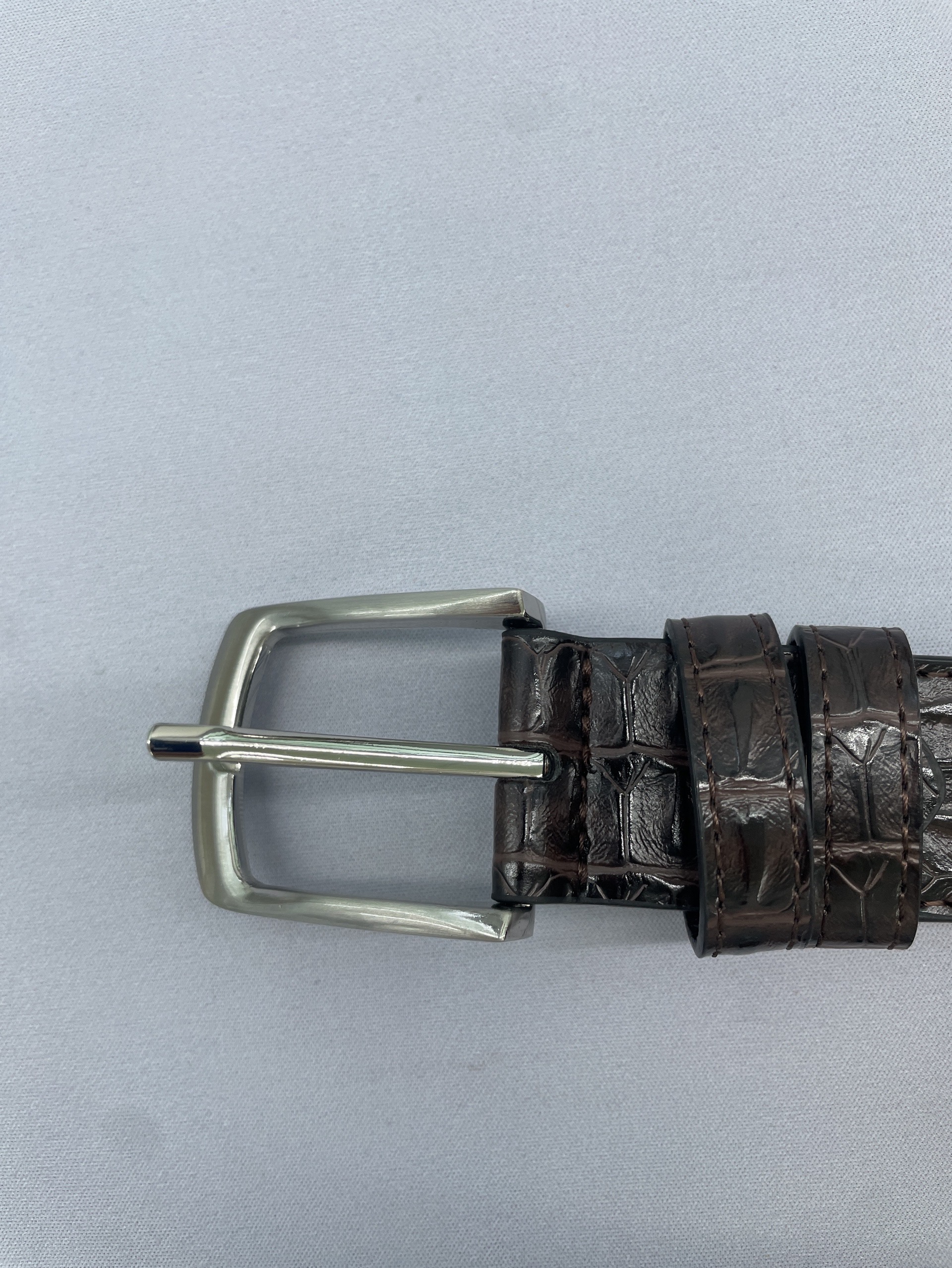 2026 new men’s leather belt fashion crocodile pattern belt men’s business casual pin buckle belt factory wholesale 2