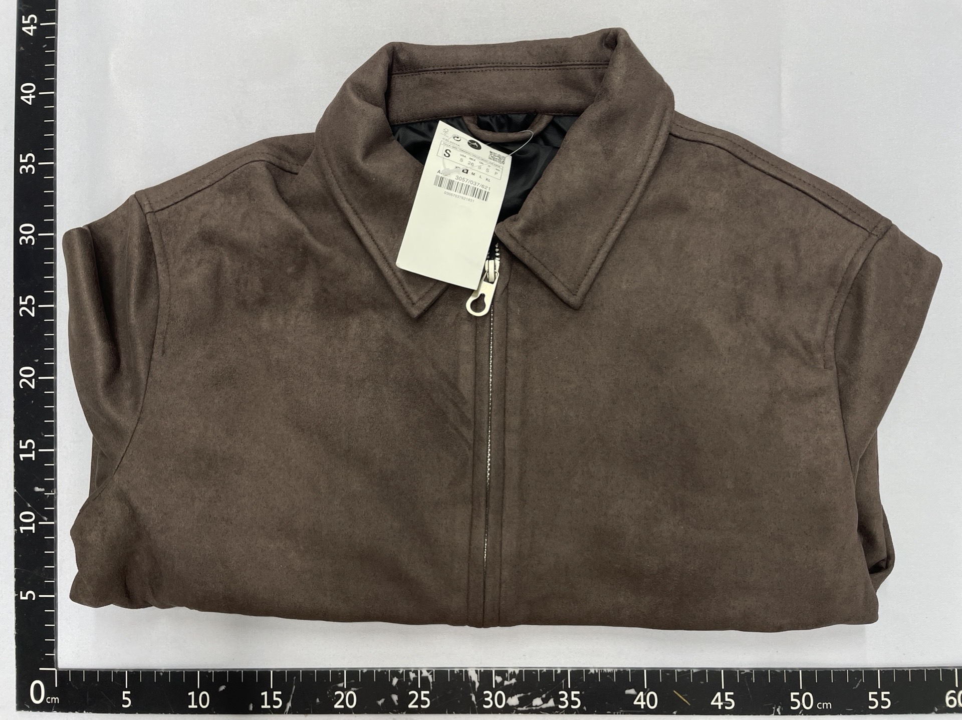 2025 autumn new men’s suede-look slim-fit straight-leg zip-up jacket with turn-down collar 3548150 800 5