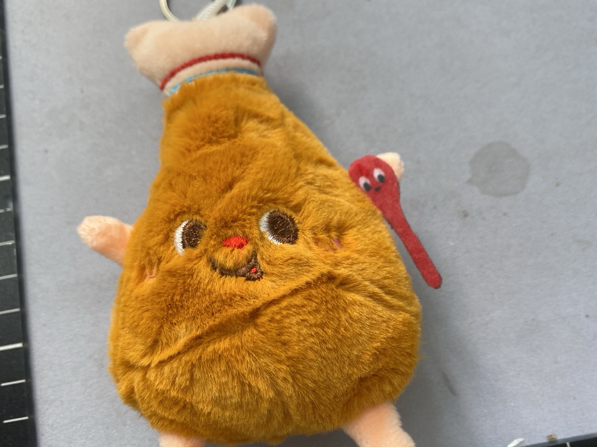Hamburger and fries stuffed doll cute bag pendant female student couple doll toast bread pendant keychain 2