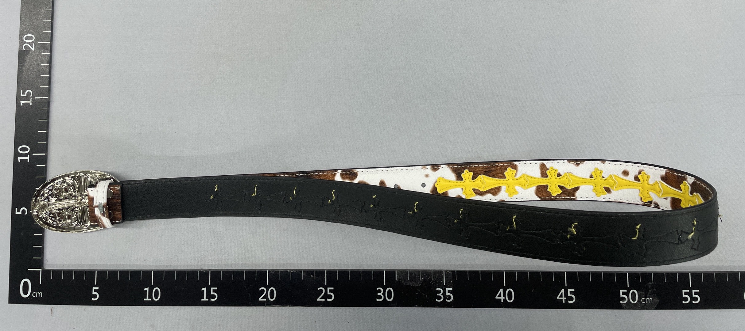 Stylish litchi pattern colorful crocodile white belt for men and women artsy youth belt retrofashion vine roller ten 3