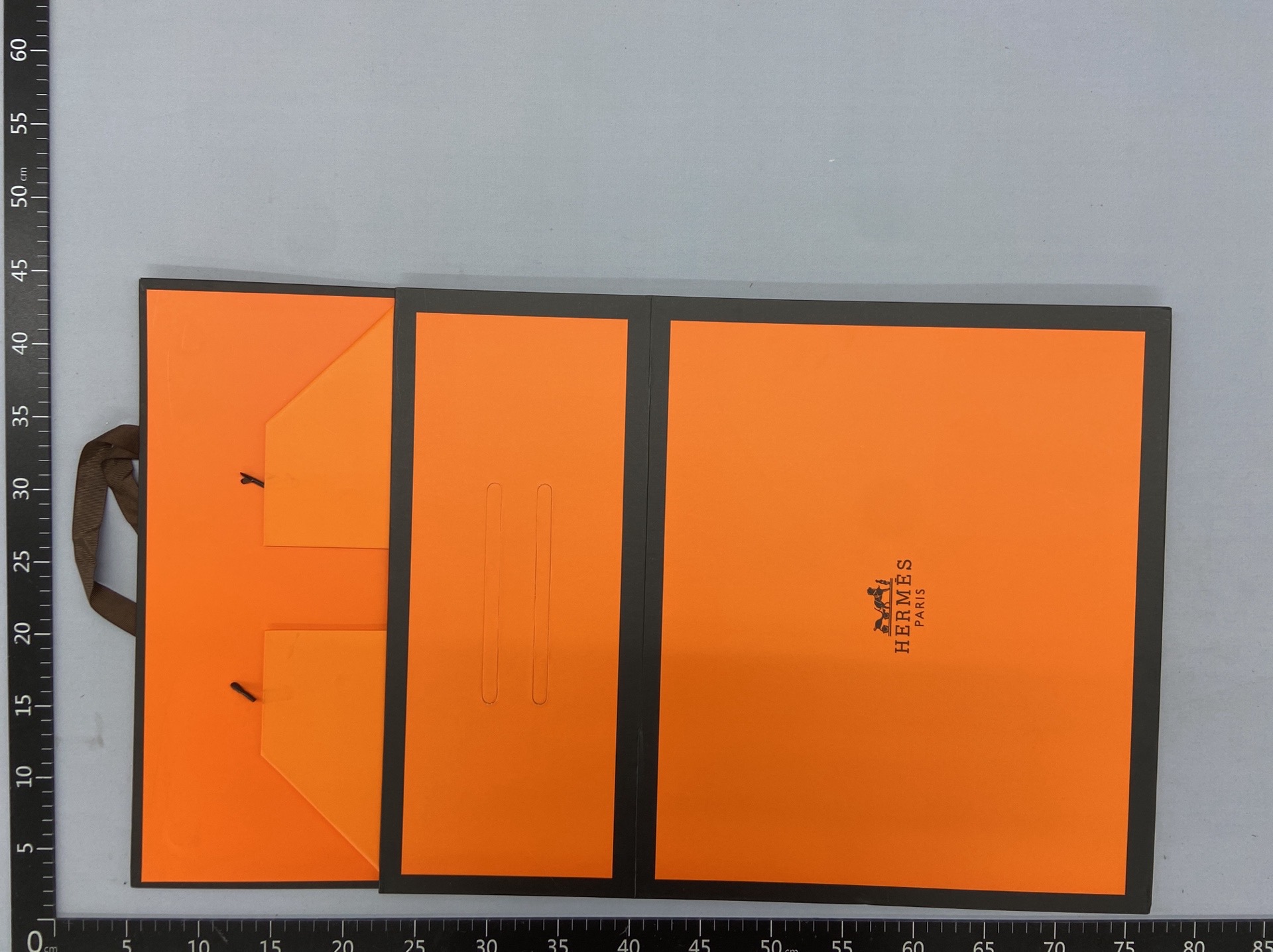 Original retro orange bag foldable gift box gift bag packaging horse paper bag satchel bag lipstick box retail 3