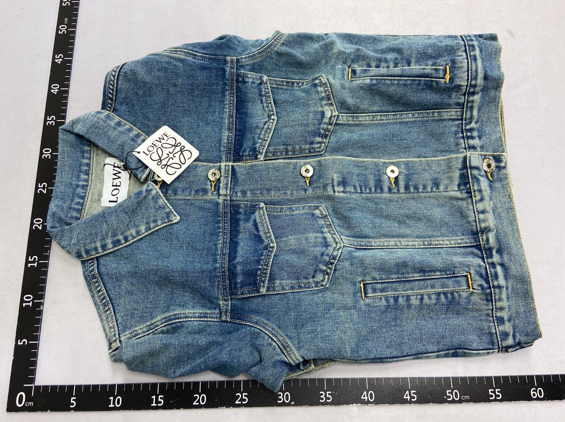 High-end ruijia 25ss new versatile trendy fashion laser embroidered blue denim long sleeve jacket 4