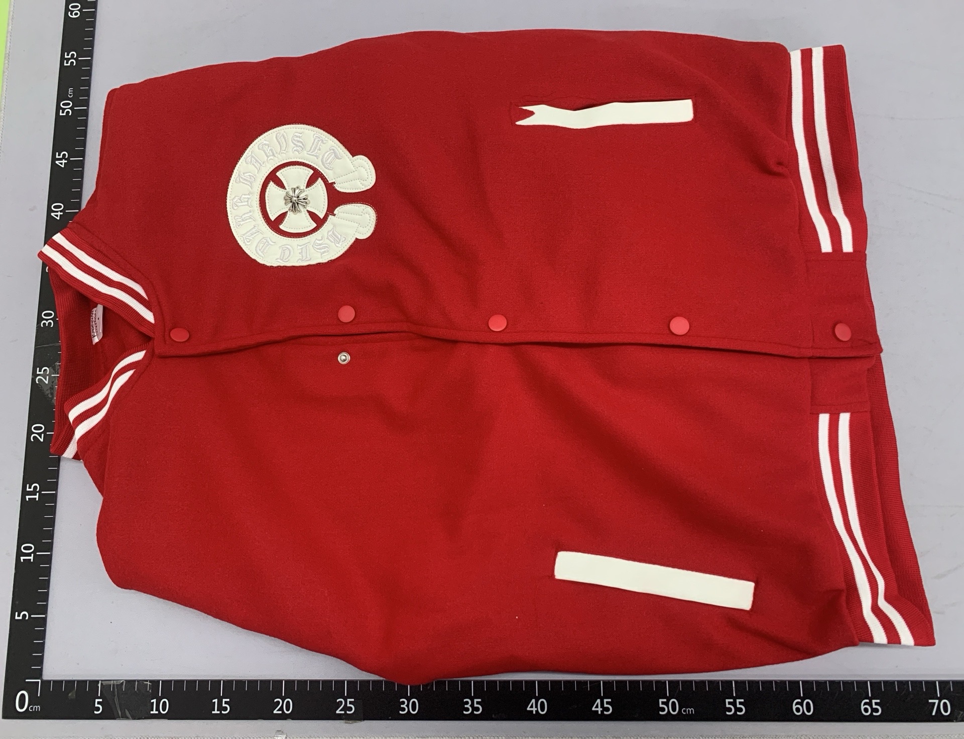 Couple ins style loosejacketoutwear hong kong style street heavy weight cross leather embroider baseball uniform outwear 3