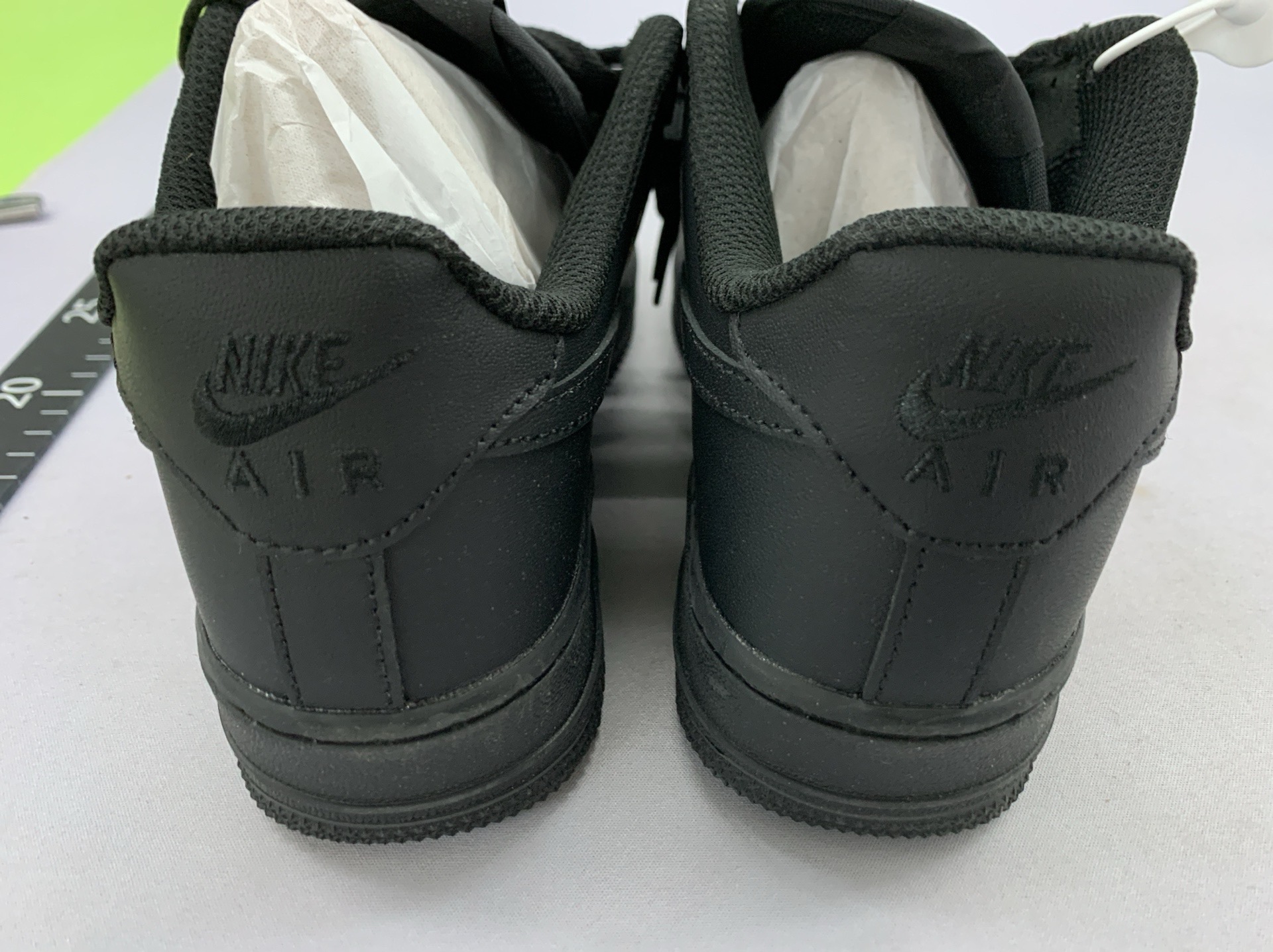 Authentic air force 1 (af1) sneakers – unisex, white/black, “black knight” edition with built-in chip – student casual athletic shoes 5