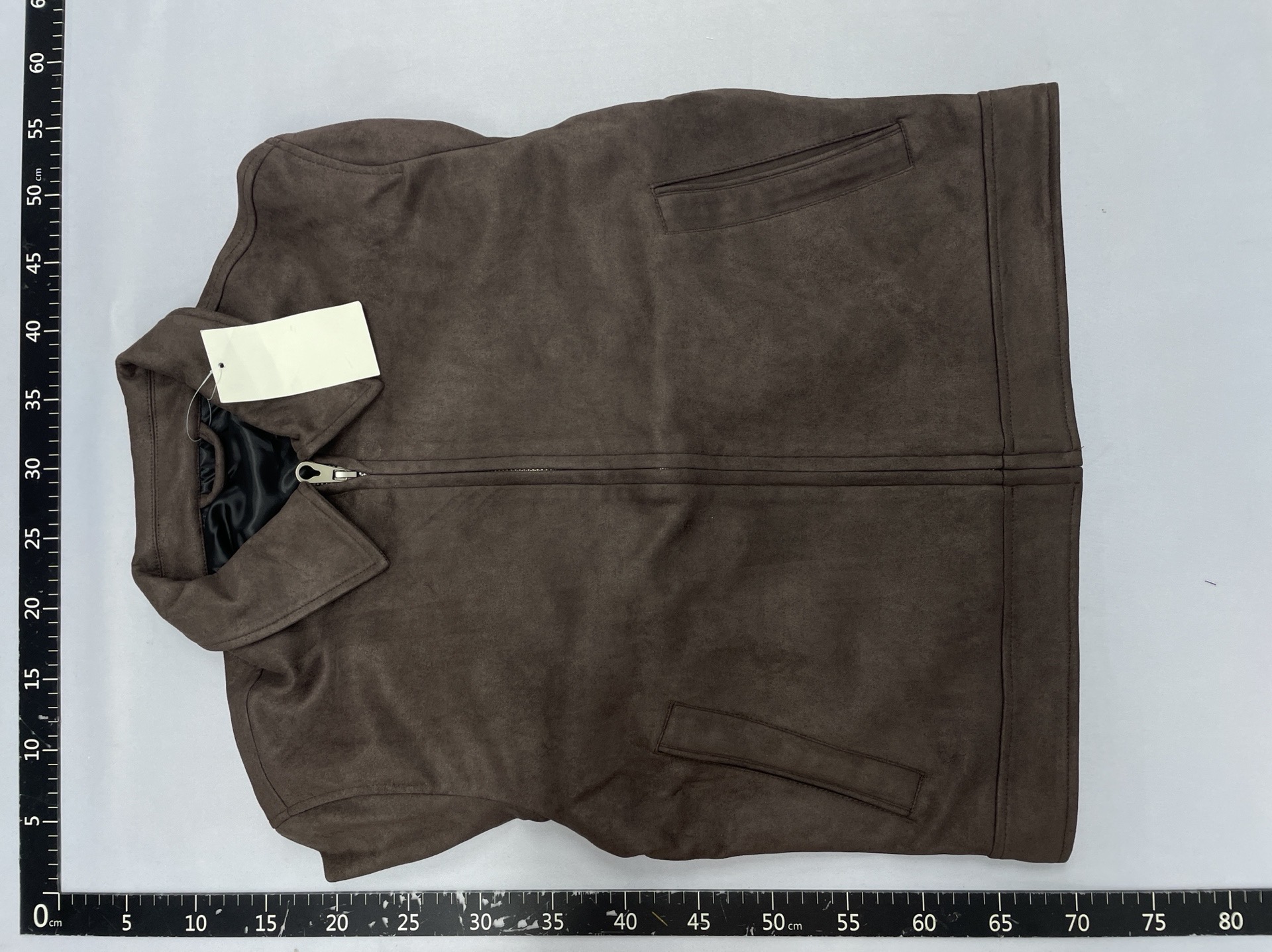2025 autumn new men’s suede-look slim-fit straight-leg zip-up jacket with turn-down collar 3548150 800 4