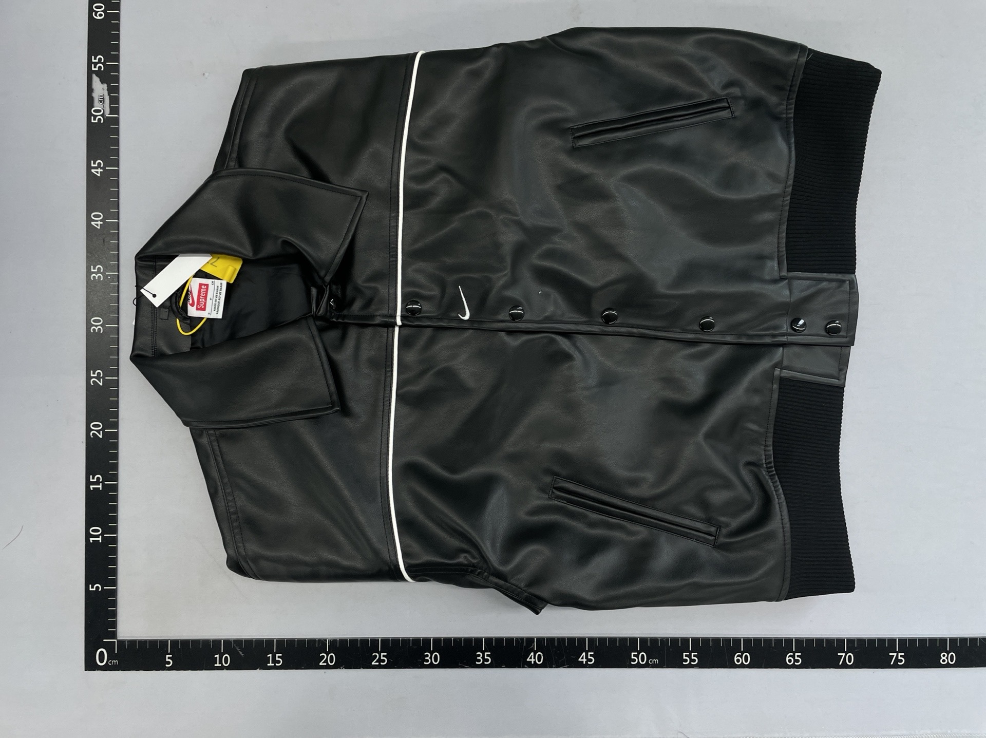 Independent 25ss leather varsity back logo varsity pu leather jacket outwear for men and women 4
