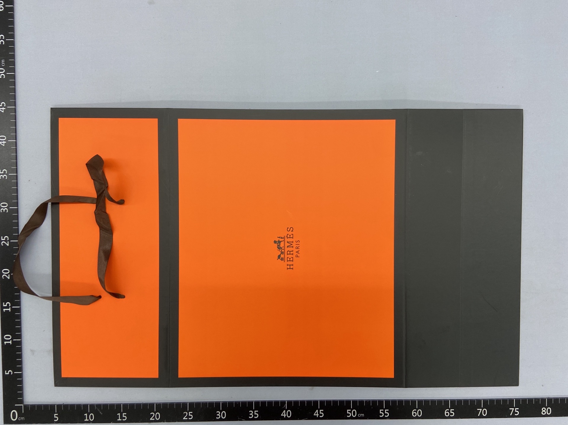 Original retro orange bag foldable gift box gift bag packaging horse paper bag satchel bag lipstick box retail 4