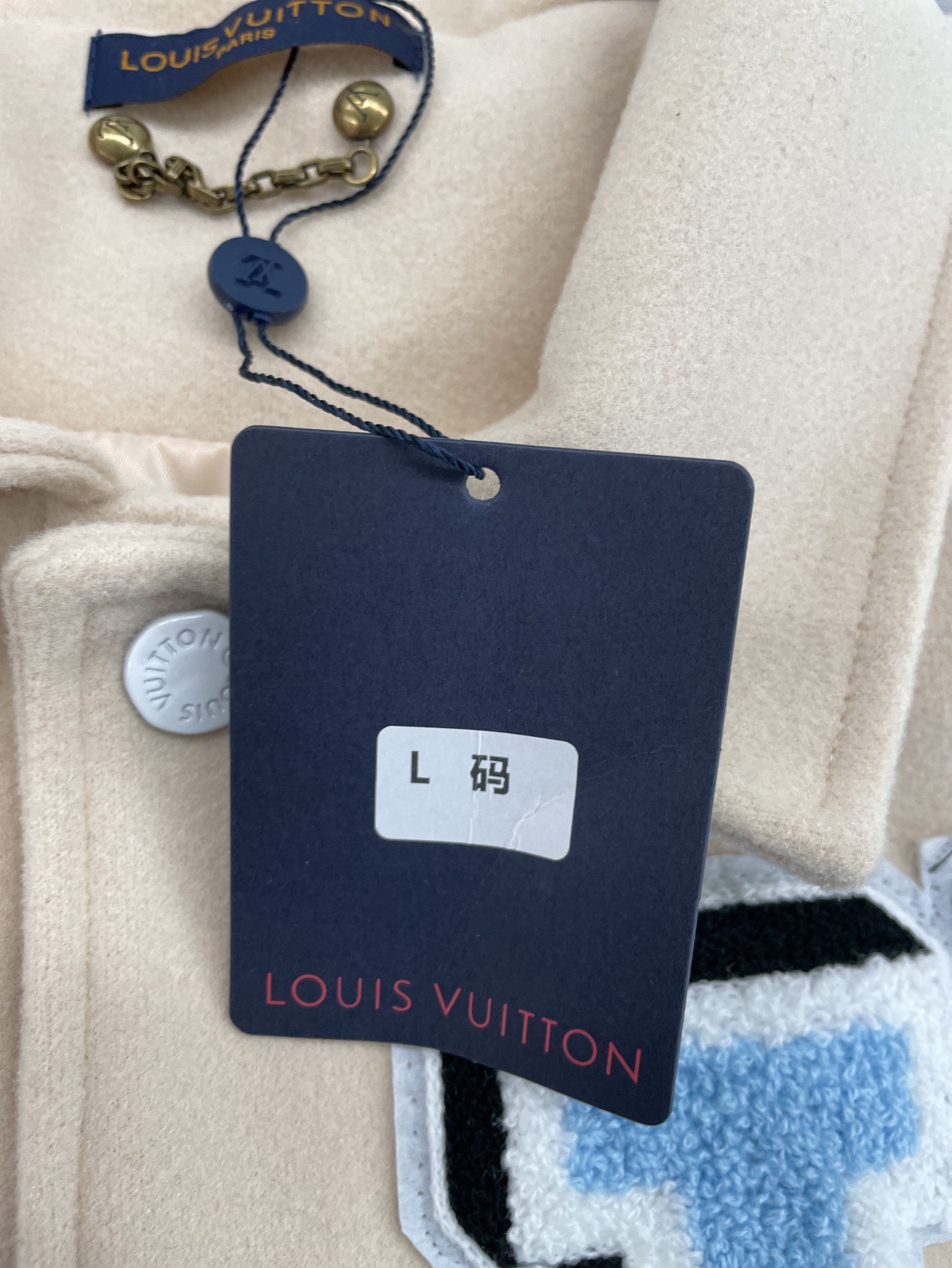 High quality cross-border lvjia l letter bugs bunny towel embroidered ten thousand needle embroider baseball uniform outwearjacket for men and women 4