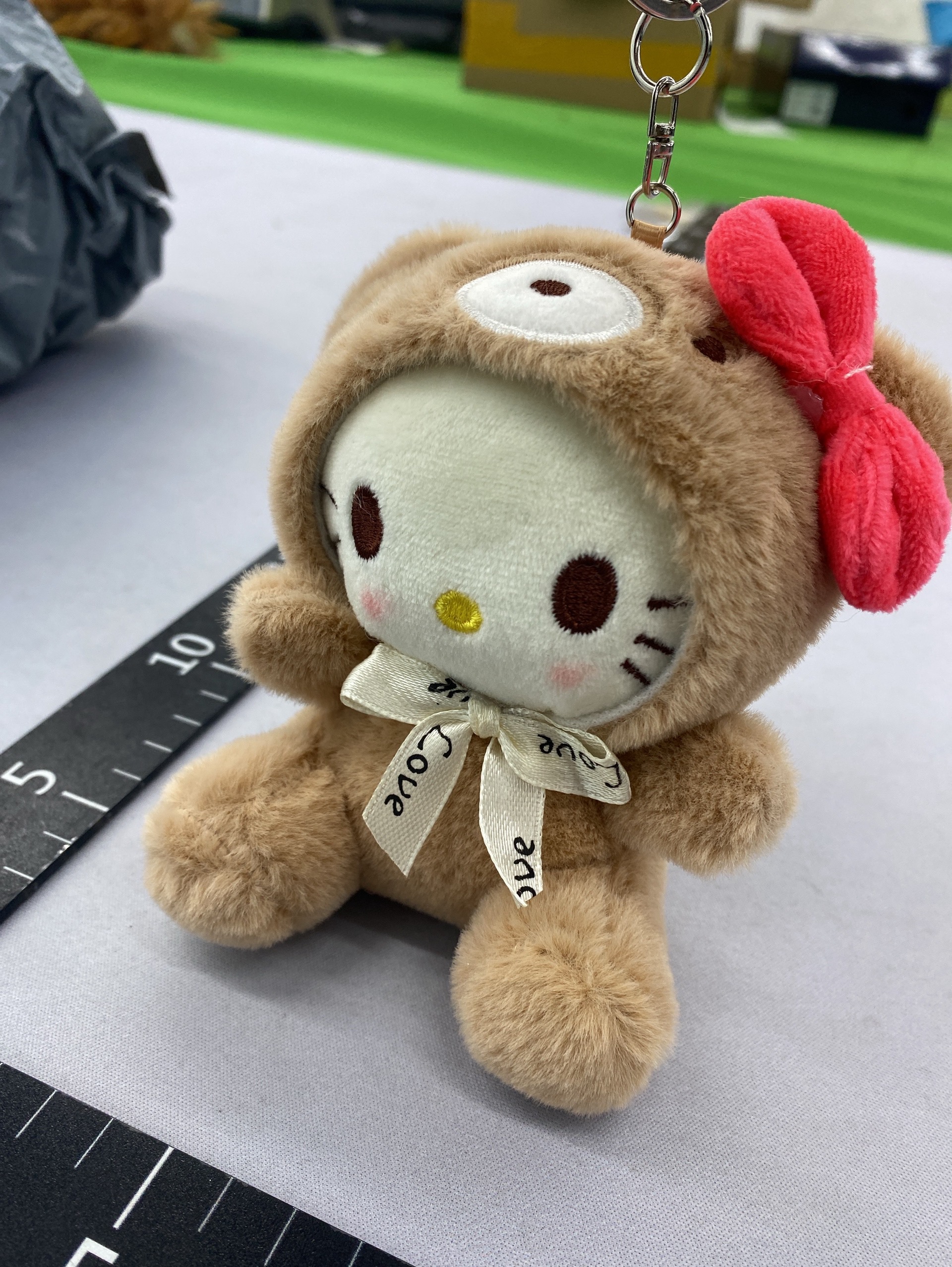 Cute sanrio kitty cat doll pendant keychain bag accessories stuffed doll toy catching doll 2