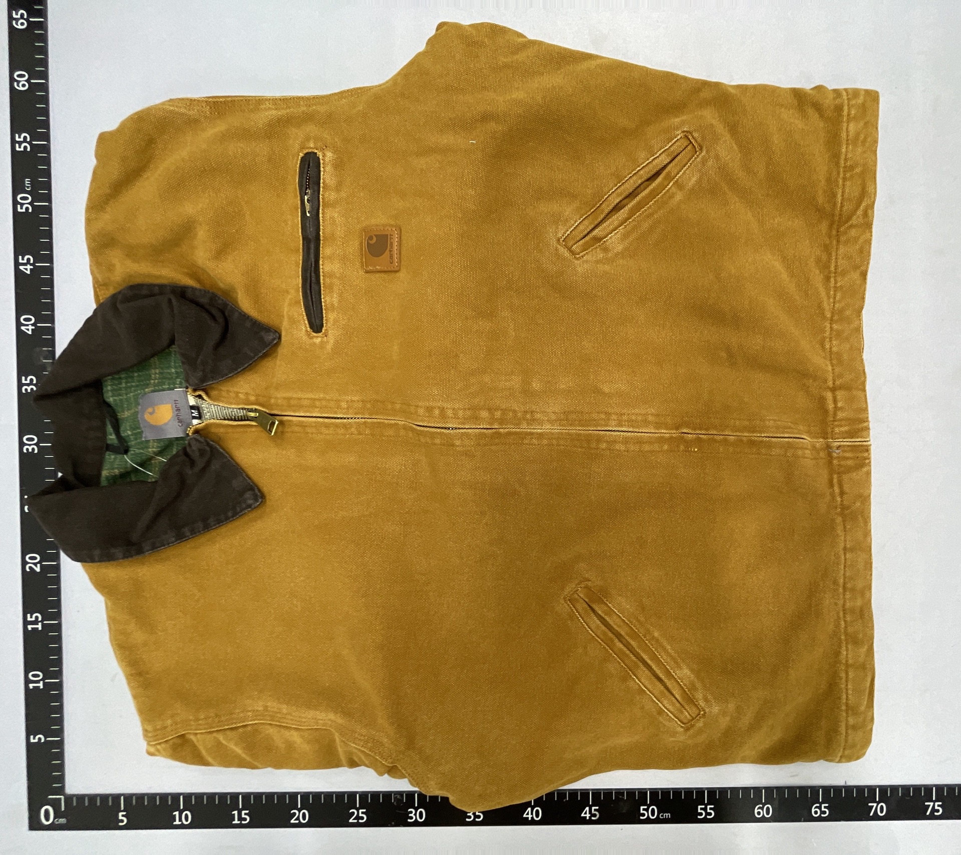 Left horizontal zipper under brown block spiral seven-color black lapel jacket 77011643 3