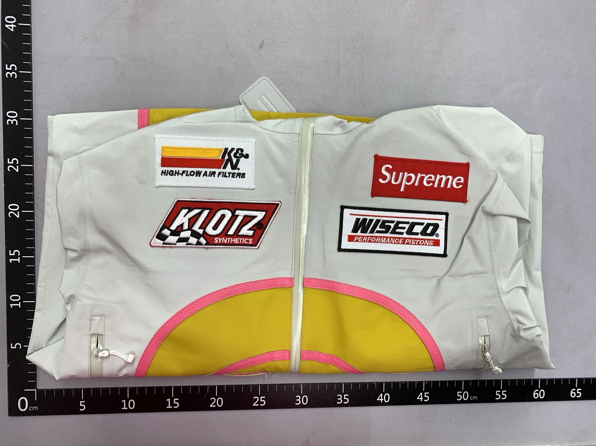 Cross-border difference currency suprx v leathe joint casual logo applique waterproof zipper jacketoutwear 5