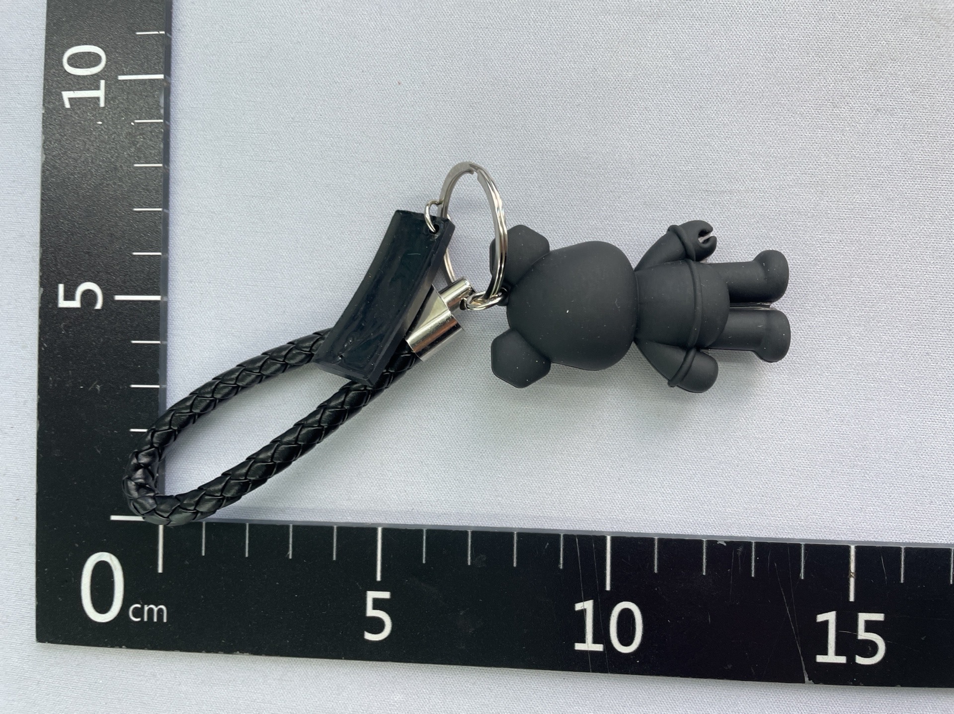 Trendy high-end mechanical bear car keychain stylishcouple gift stereo doll bag pendant hanging small gift 3