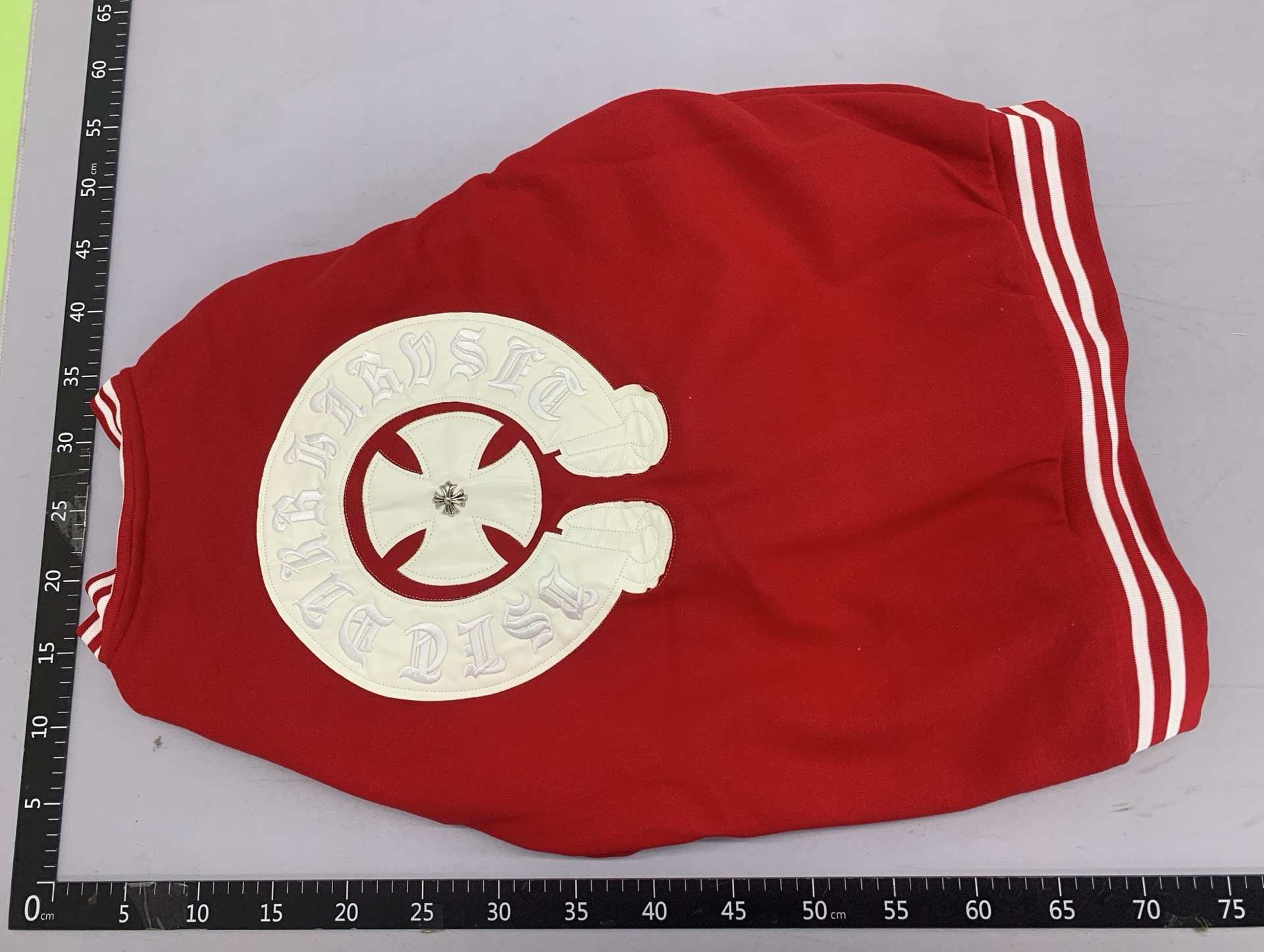 Couple ins style loosejacketoutwear hong kong style street heavy weight cross leather embroider baseball uniform outwear 2