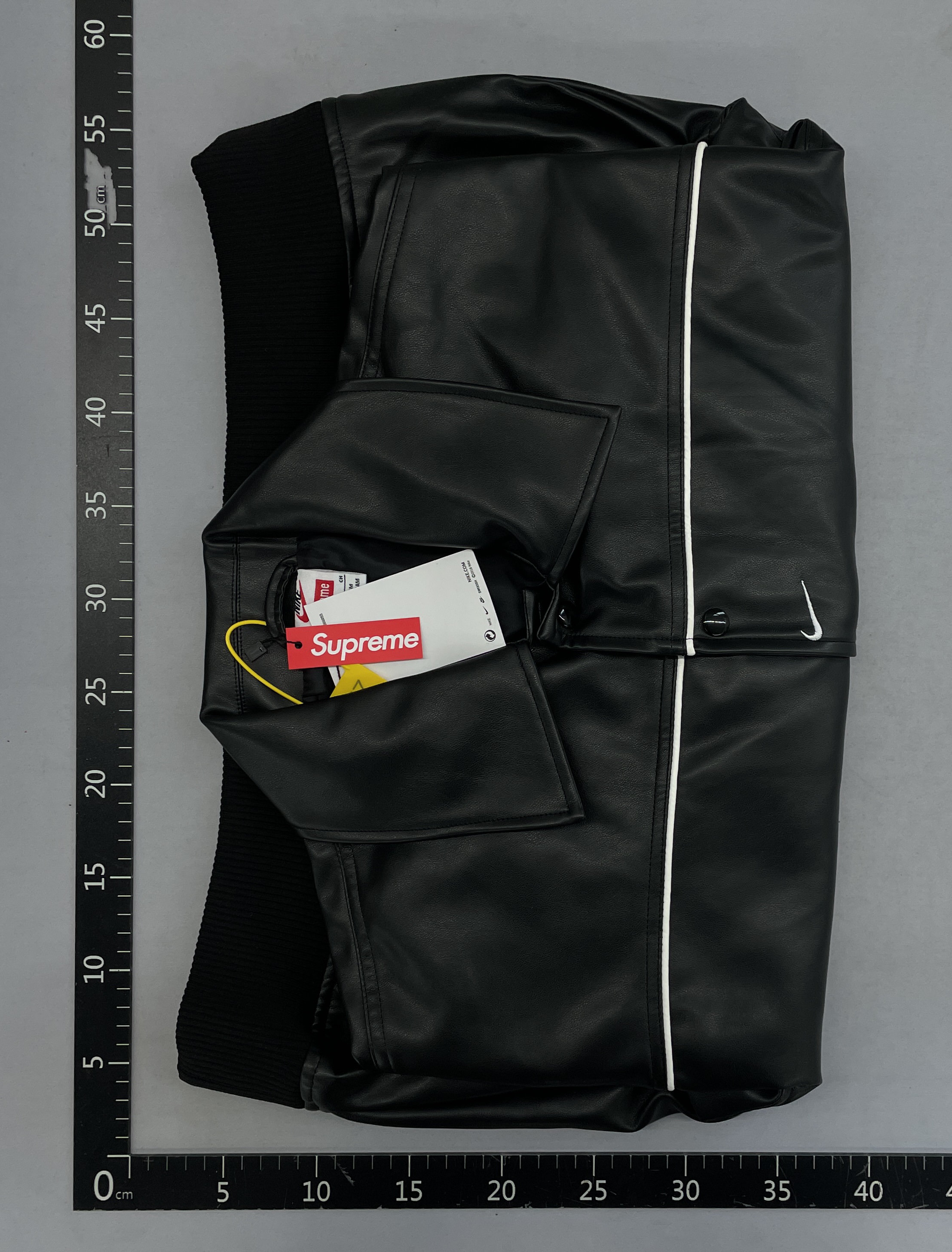 Independent 25ss leather varsity back logo varsity pu leather jacket outwear for men and women 5