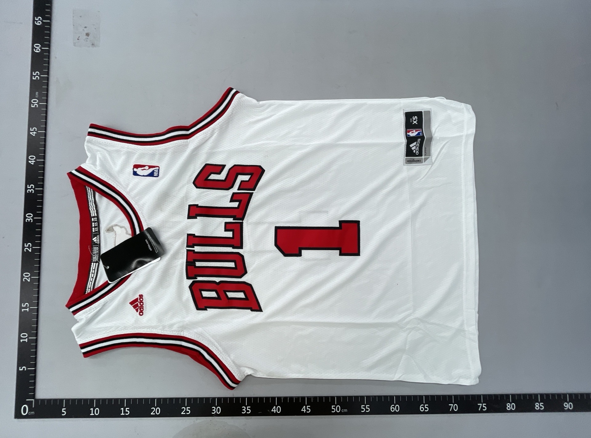 Chicago bulls #1 derrick rose white jersey – nba jersey 4