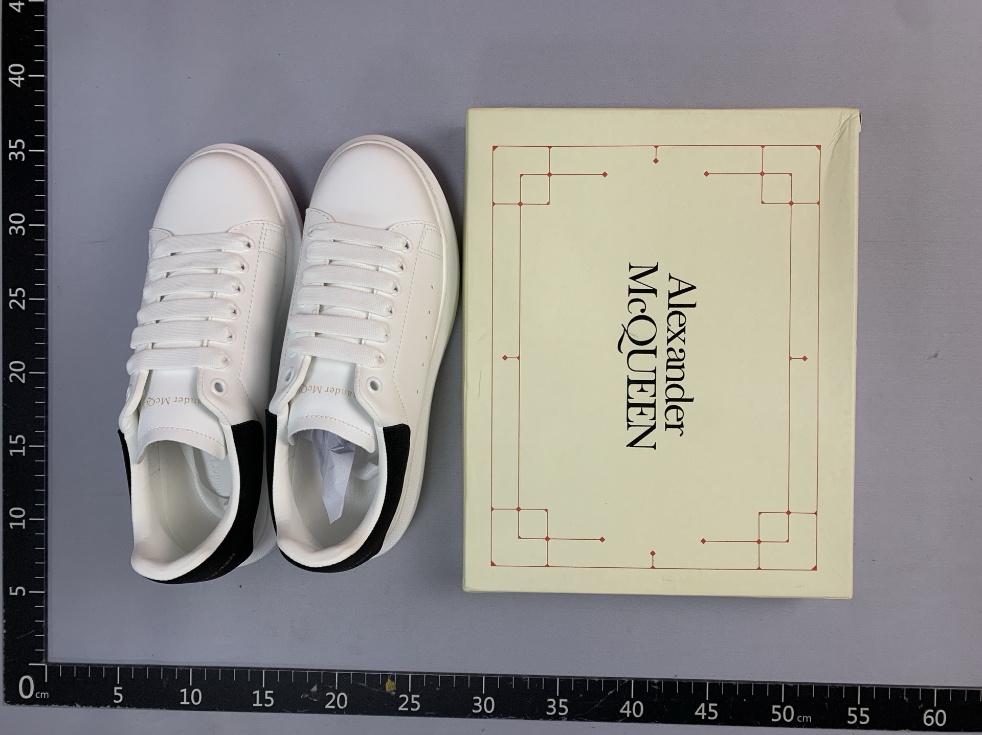 Mcqueen versatile white sneakers for women, 2022 summer new arrival, platform chunky sole, hidden heel, genuine leather, breathable, couple’s shoes for men and women 2
