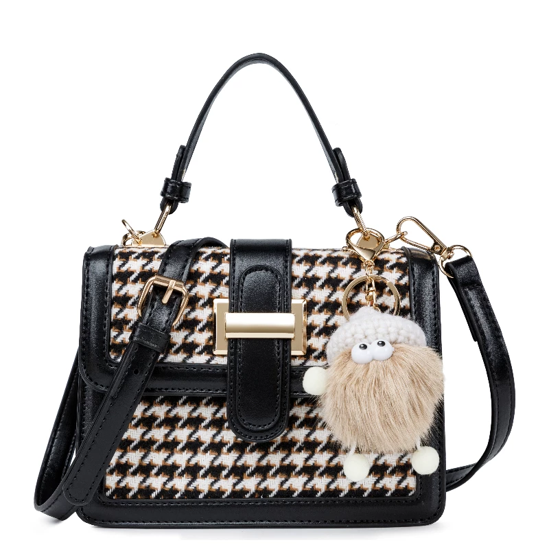 Women’s wool blend handbag – autumn/winter collection 2026 – new, high-end, versatile small square bag – shoulder bag, tote, crossbody bag 1